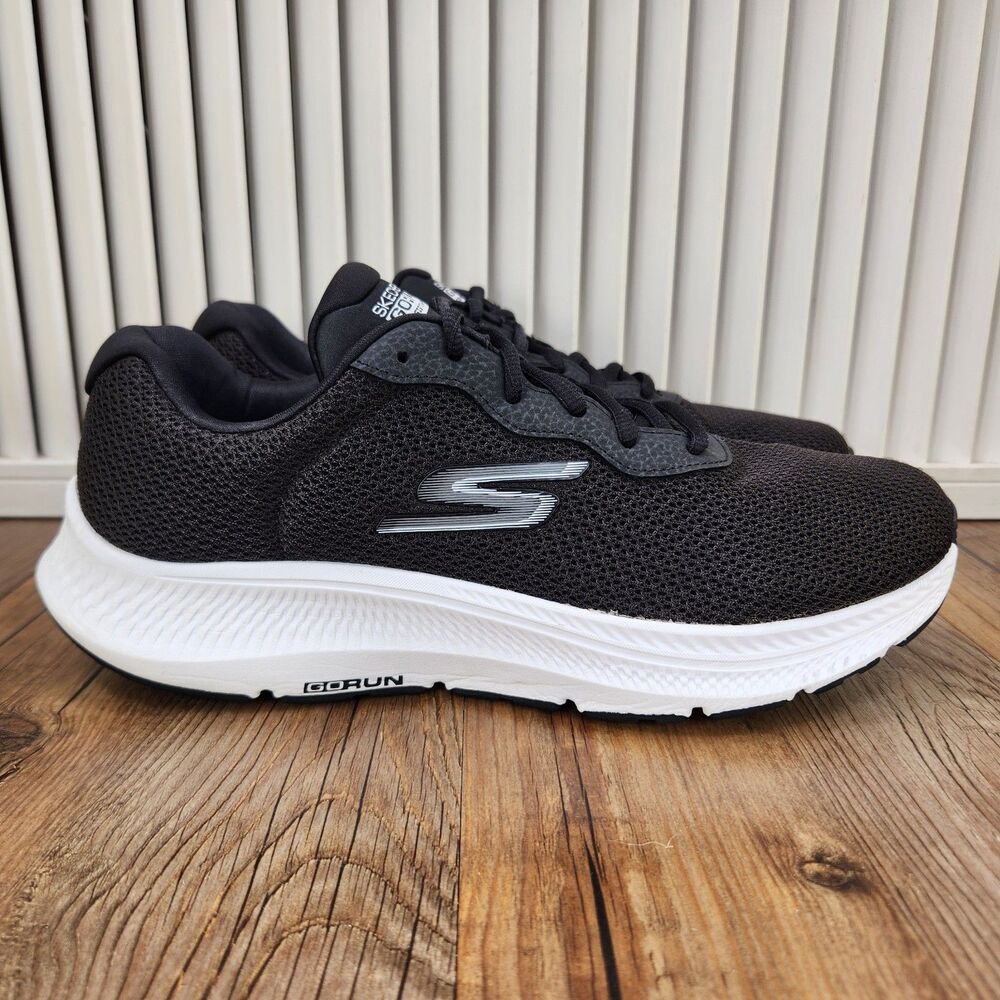 Skechers Go Run Consistent 2.0 Engaged Road Running Shoes Womens 10 Black White